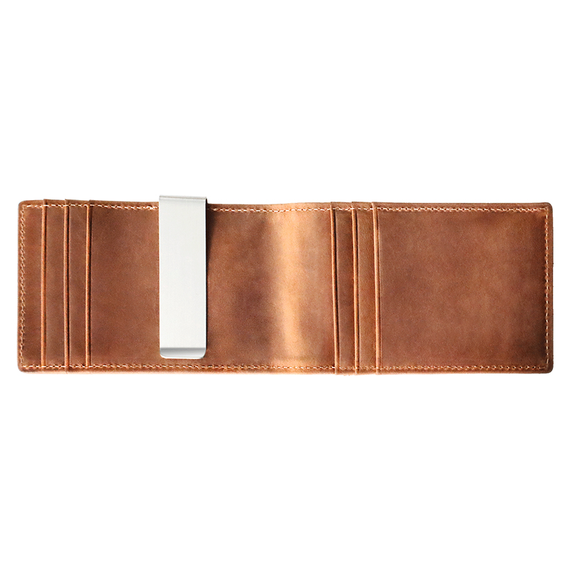 Leather Slim Minimalist Wallet with RFID Blocking Credit Card Holder Card Wallet